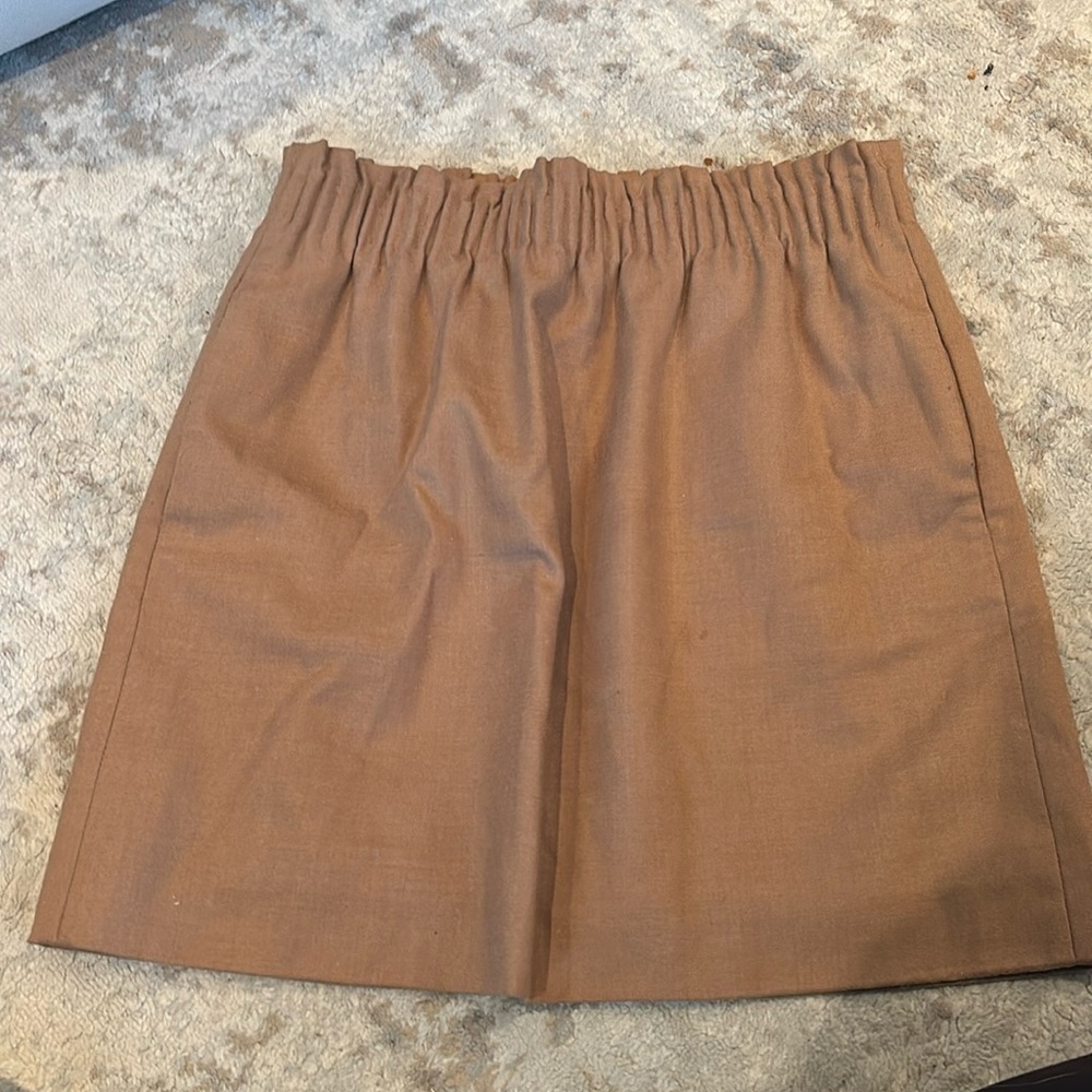 J Crew Camel Wool Skirt